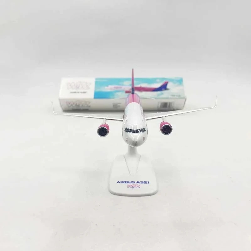 20cm WIZZ AIR A321 Model Airplane A320 NEO Wizz Air Airlines Resin Diecast Aircraft miniature plane Building Kit 241127 - view 5