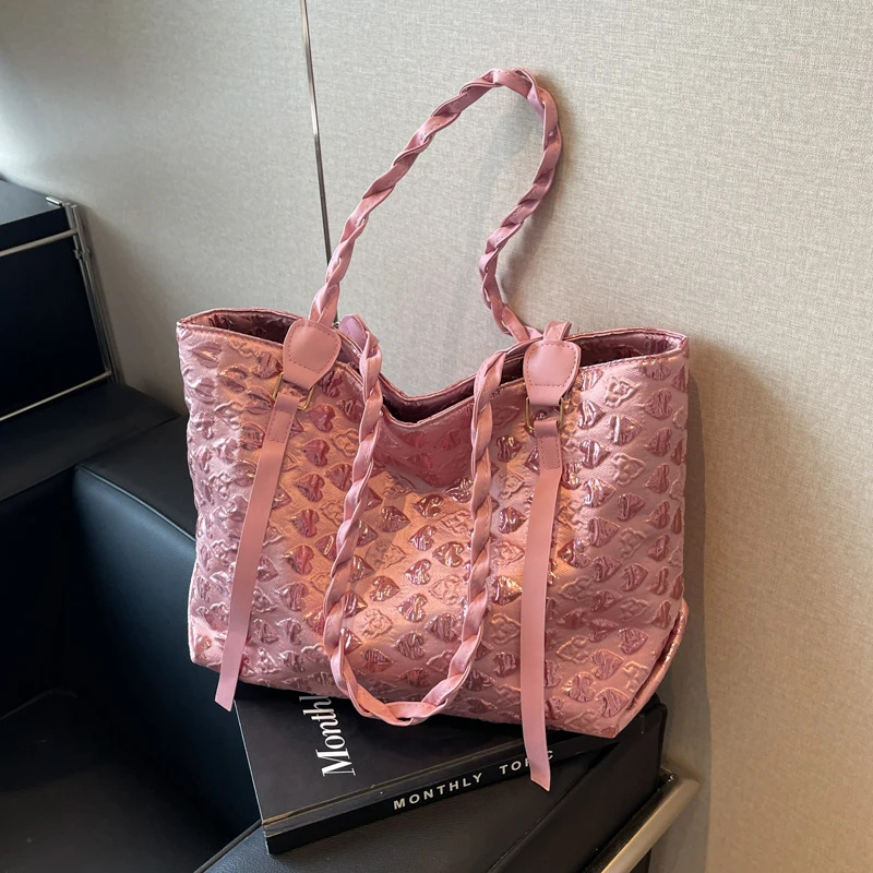 Free Shipping Large Capacity Tote New Fashionable Casual Love Women's Popular Shoulder Bag