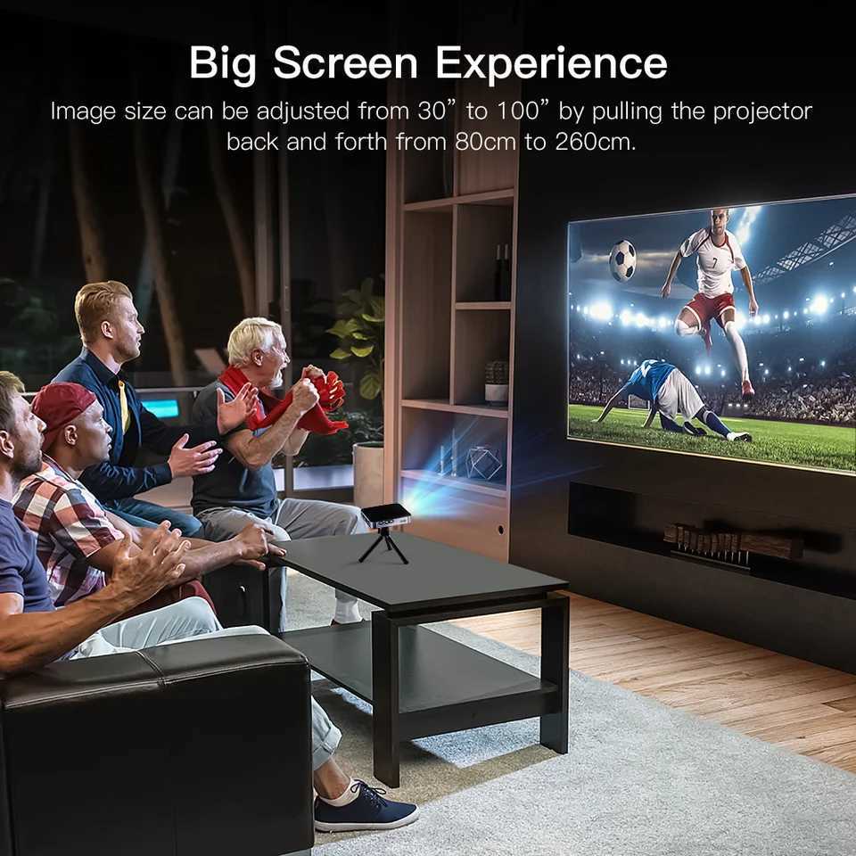 Projectors apeman M4 Mini Pocket DLP Projector 1080P H241126