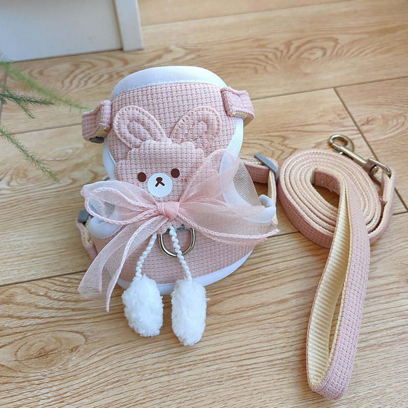 2025 new high-quality small vest style chest strap, teddy puppy leash, dog walking collar, leash wholesale, free shipping AAA