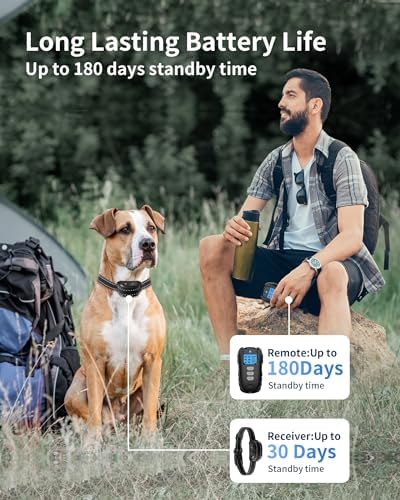 - Dog Training with Remote, IPX7 Waterproof Rechargeable E Collar All Breeds Flashlight Beep Vibration Shock (1-99) Perfect for Small Medium Large Dog