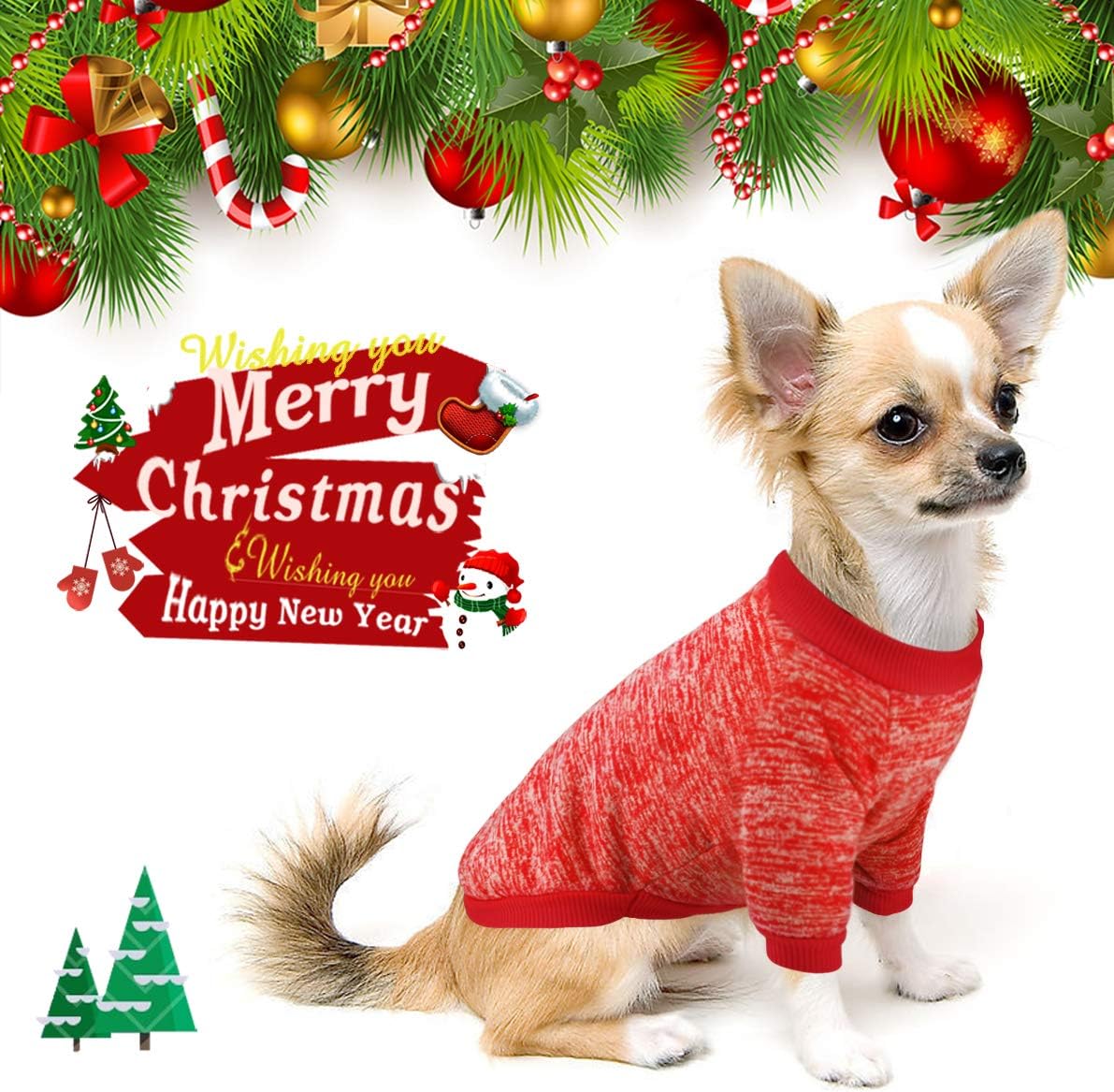 Idepet Fleece Sweater, Pullover Sweatshirt Pet Dog Clothes Soft Puppy Sweater Warm Winter Shirt ic Cat Apparel for Dogs and Cats (, Blue