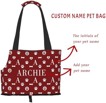 Others Dog Carrier Personalized Cat Purse Pet Bag Custom with Name Portable Tote for Medium Small Gift Lover M H250213