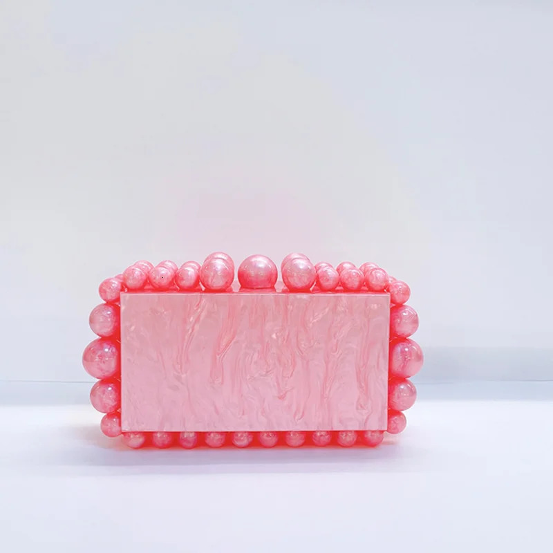 Colorful Acrylic Woman Toted Fashion Cocktail Dinner Birthday Party Clutch Purse Banquet Gift Elegant Female Evening Bag 241126