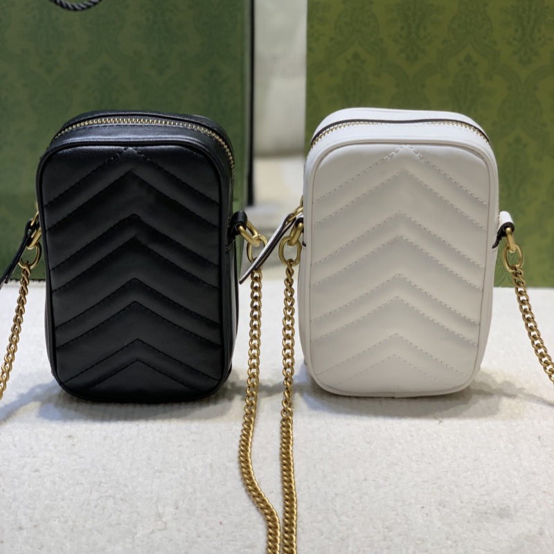 Chaîne Chain Crossbody Sac Femmes Sacs de téléphone mobile en cuir Mini portefeuille Purse à main portefeuille