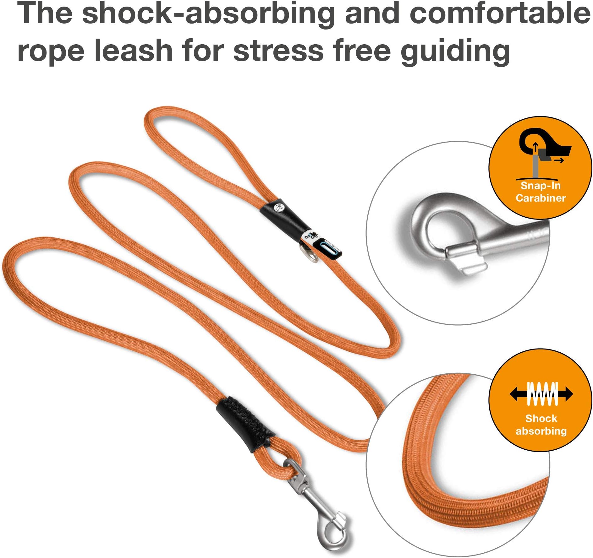 Elastic Stretch Safety Dog Leash for Enhanced Control