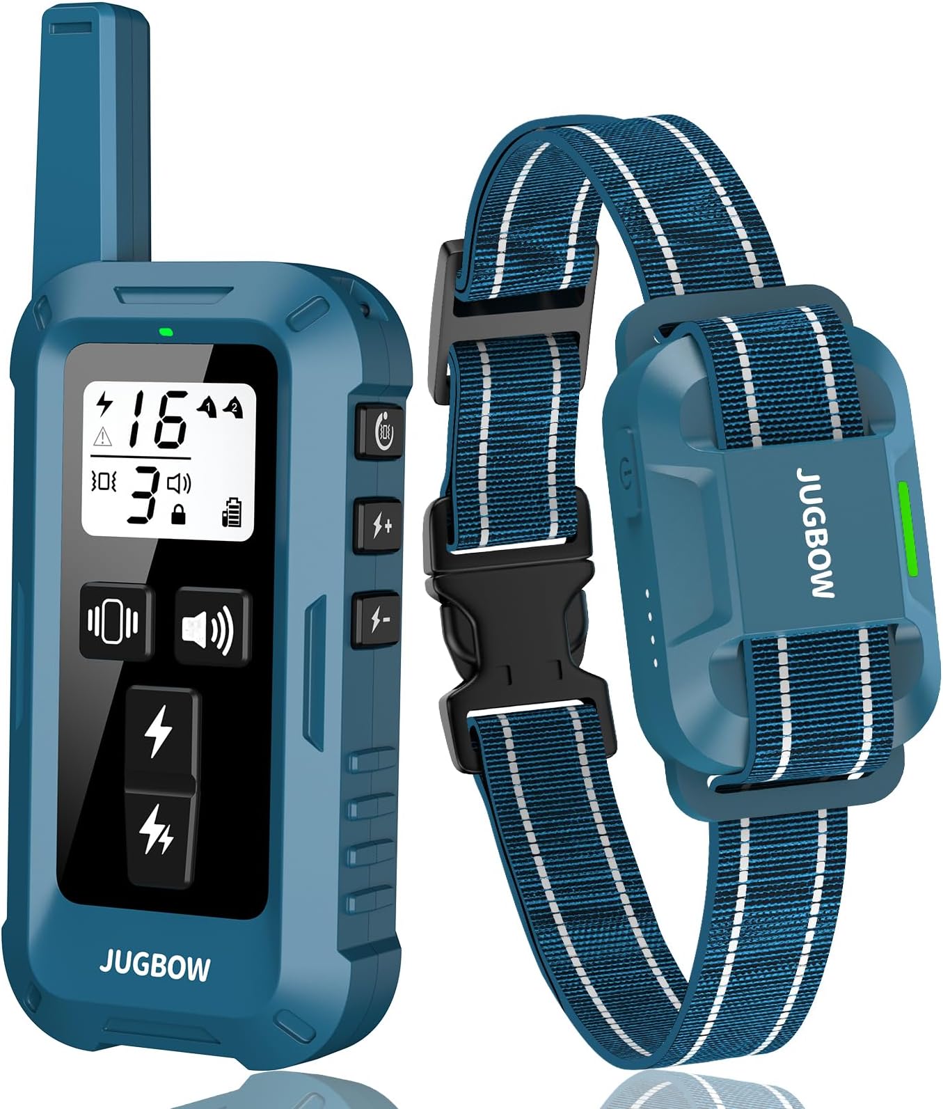Jugbow - 4200FT Dog Remote, IPX8 Waterproof Electric with 4 Training Modes, Security Lock, Rechargeable Shock Collar for Dogs 5-120lbs