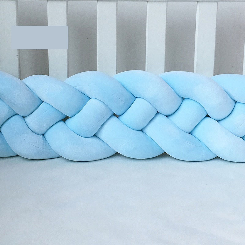 Four Strand Crib Surround with Knotted Fence - Anti-Collision Baby Bed