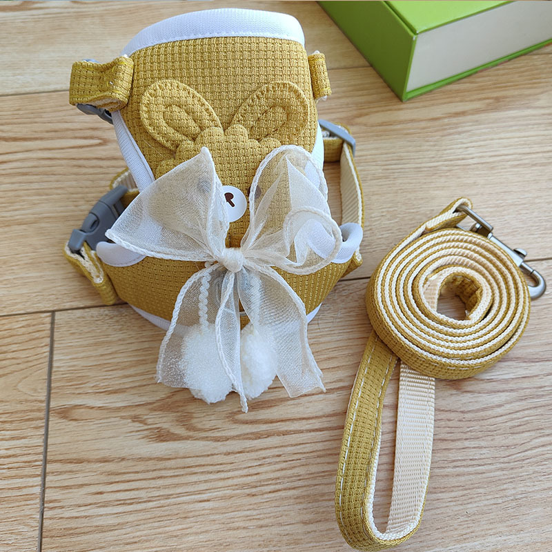 2025 new high-quality small vest style chest strap, teddy puppy leash, dog walking collar, leash wholesale, free shipping AAA