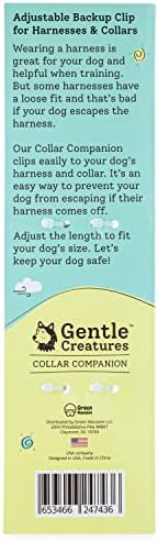 Creatures Companion Adjustable Collar Backup for Dog Harness, Prong, Pinch Collar, Gentle Lead Double Ended Clasp - Safety Clip