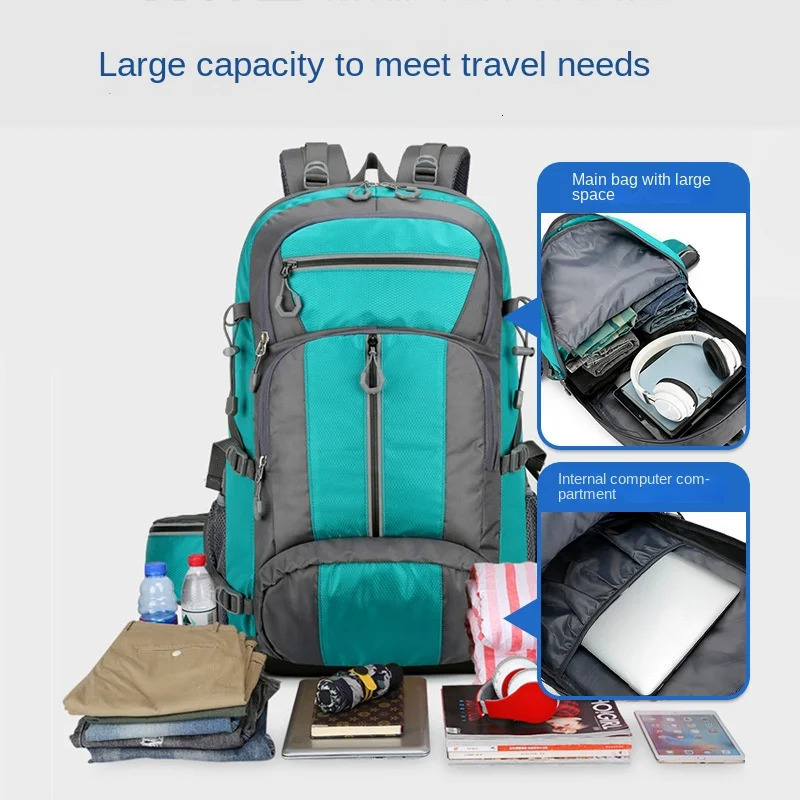 Outdoor Mountaineering Bag Professional Sports Backpack Mens and Womens Travel Hiking Climbing Travel Waterproof Backpack 241127