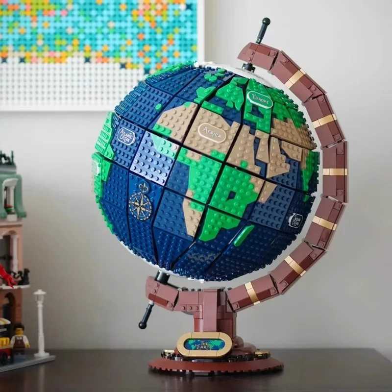 Blocks 2585Pcs Globe Model High difficulty Adult Technology Parts MOC Building Block Toy Male and Female GiftsY241127SZ0N
