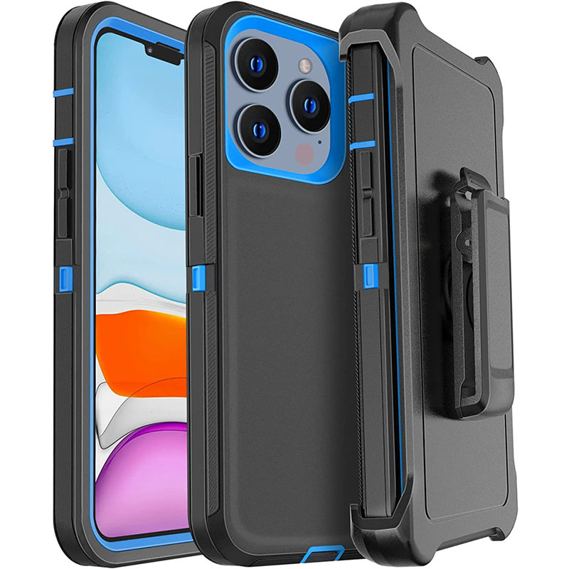 Hybrid Armor Heavy Duty Shockproof Holster Clip Robot Phone Cases For Iphone 16 15 14 Plus 13 12 11 Mini X Xr Xs Pro Max 7 8 Plus High Qulity 3 in 1 W