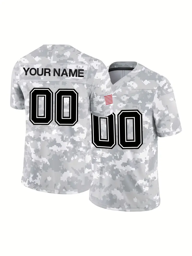 # 10 Love #12 Aaron Rogers Camo Salute to Service Football Jersey Custom Any Name Number S-XXXL Mens Womens Youth