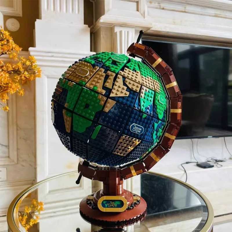 Blocks 2585Pcs Globe Model High difficulty Adult Technology Parts MOC Building Block Toy Male and Female GiftsY241127SZ0N