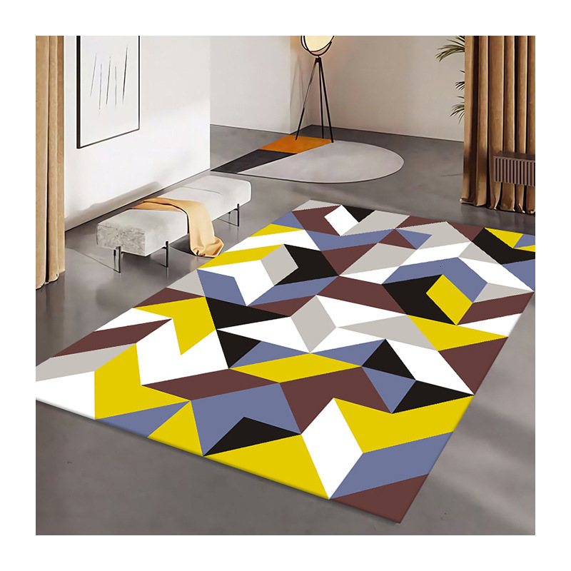 Nordic Geometry Carpet for Living Room Home Decorations Sofa Table Large Area Rugs Bedroom Bedside Anti-slip Floor Mat 240904