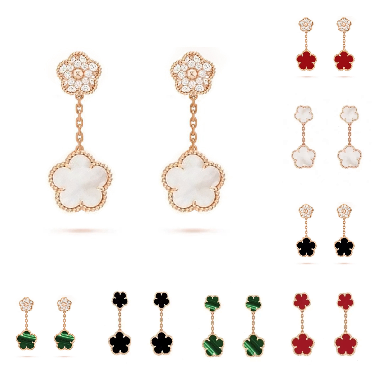 designer clover earring jewlery designer for women designer stud earring designer jewelry earring sterling silver jewelry 925 moissanite earring high end earring