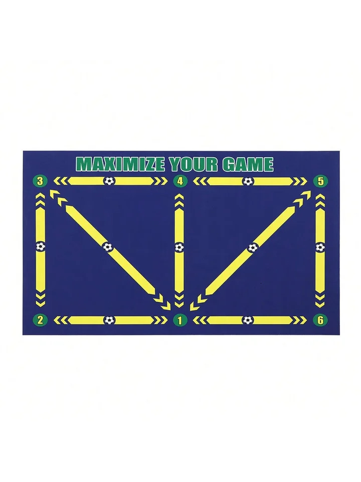 60x90cm Football Training Mat Footstep AntiSkid Carpet Soccer Pace Ball Control Equipment 241120