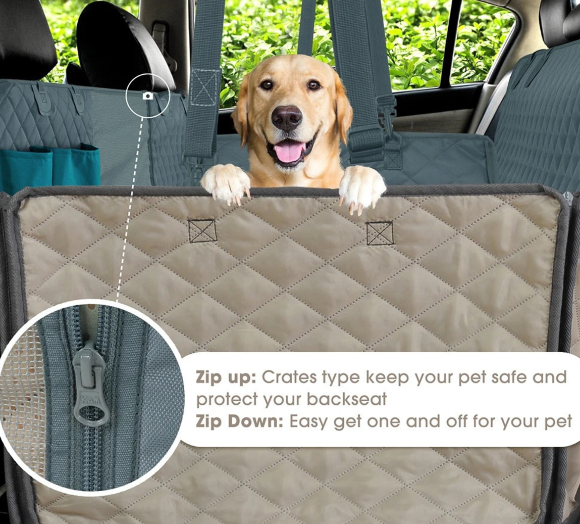 Car Rear Seat Cover Dog Mat Blanket Hammock Pup Travel Pad Protector Durable Fit Pet Protector for Car Truck SUV Waterproof Pads