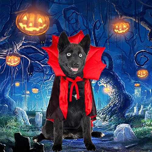 Cape Costume - Pet Costumes Cat Vampire Cloak, Funny Cosplay Dress Devil Wizard Outfit, Witch Clothes Small Medium Dogs Cats Puppy, Dog Mantle Apparel