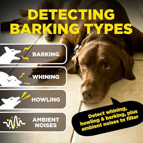 Dogtra Smart NOBARK, detects Whining and Barking, App Control e-Collar, Usage Notification, Behavior Report, Waterproof(IPX9K), 30 Yard Range, Compact