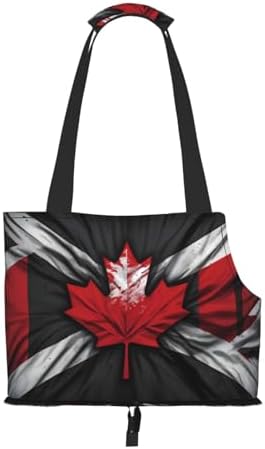 Others Dog Carrier American Canada Flag Patriotic Bag Pet Portable Cat Purse Sling Hangbag for Puppy Small Dogs Cats Soft Sided Travelling Hiking H250