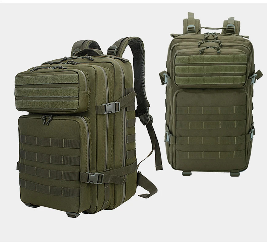 40L Military Tactical Backpack Nylon Military Backpack Molle Military Backpack Waterproof Camping Hunting Fishing Travel Bag 241127