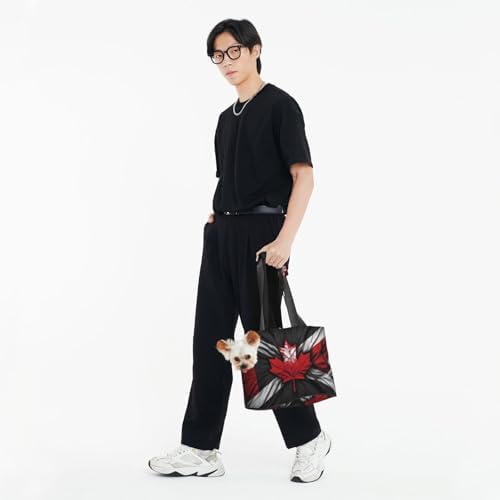 Others Dog Carrier American Canada Flag Patriotic Bag Pet Portable Cat Purse Sling Hangbag for Puppy Small Dogs Cats Soft Sided Travelling Hiking H250