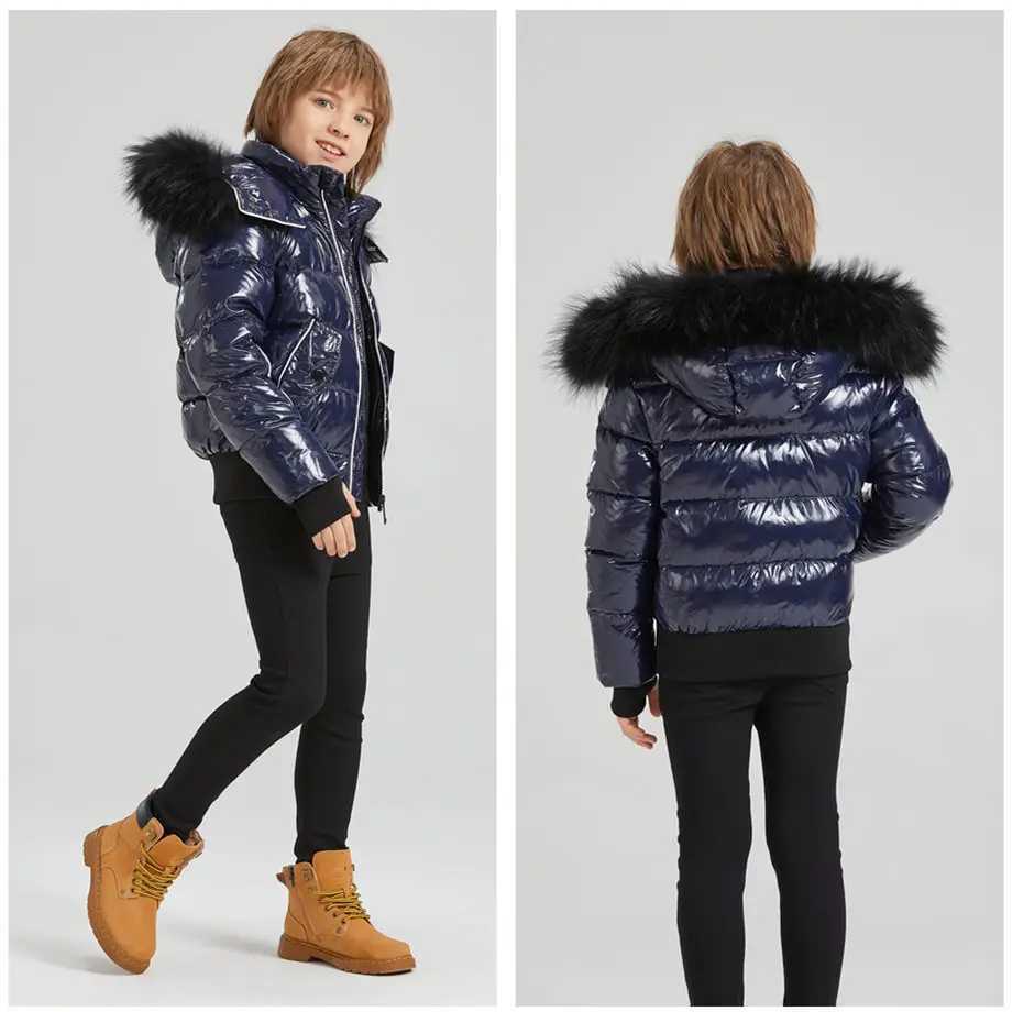 Tench coats AP winter children coat for boys girls fashion white piping kids jackets waterproof shelling fabric + filling white duck down H241127