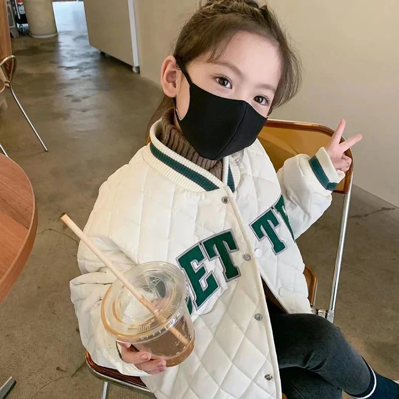 Spring/Autumn Childrens Jacket Baseball Set Bomber Little Cotton Childrens Jacket Girls Jacket Snowwear 241126