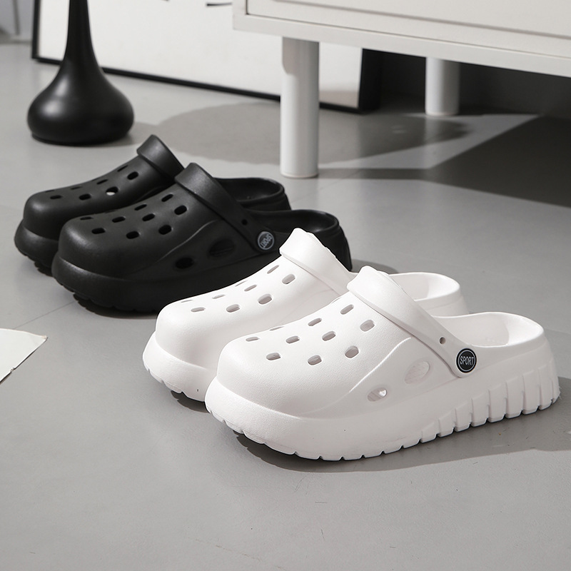 Perforated Summer Slippers: Anti-Slip Soft Sole Beach Sandals for Men and Women 36-45