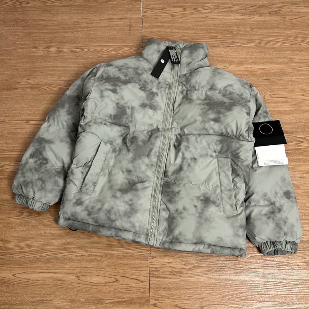 Puffer Jacket Winter Europe Designer Mens Hooded Pull Embroidery Topstoney Men Coat Fashion Outdoor Down Winterjacke Warm Veste Stone