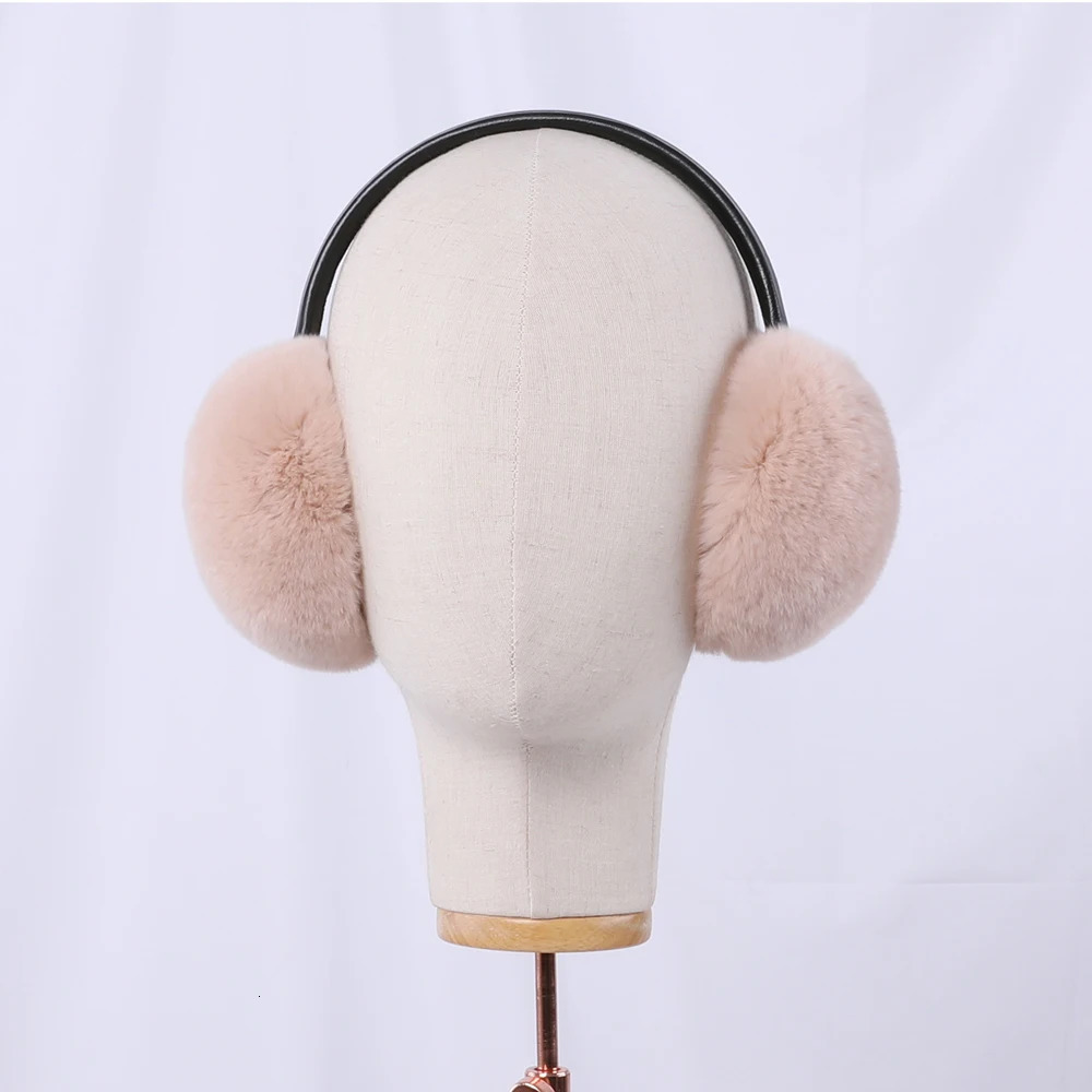 Rex Rabbit fur ceiling earmuffs warm winter earmuffs cold earmuffs warm folding earmuffs 241127