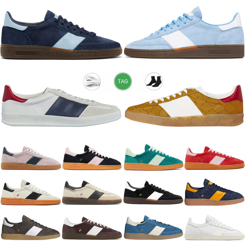 Designer Shoes spezialsneakers Navy Gum Clear Pink Cream White Wonder Beige chaussure Leather Striped Skate Walk Sneakers For Mens Womens Trainers