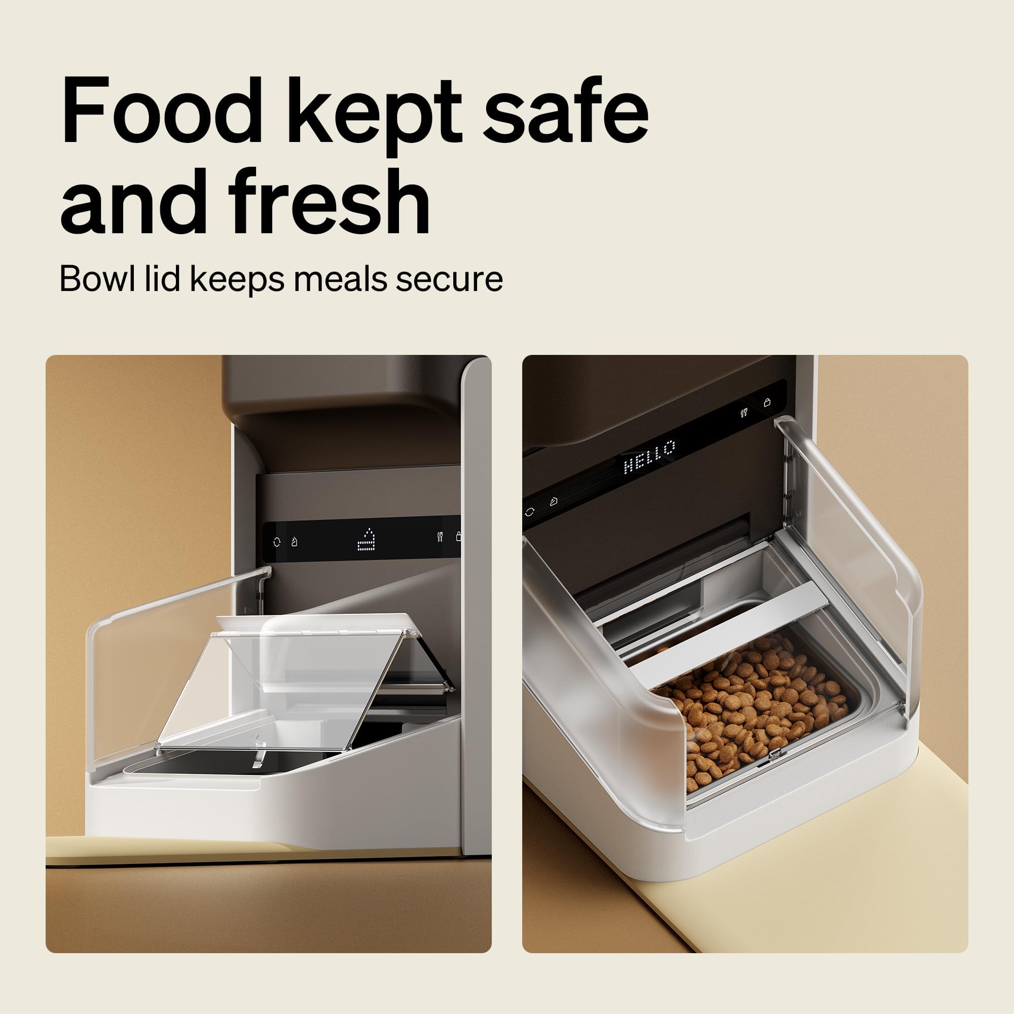 PETLIBRO Pets Dogs and Cats, Extra Large Dog Bowl Feeder or Fountain, Non-Slip Waterproof Pet Feeding for PL03 PL09, PLAF203 Dual Tray, PLAF301