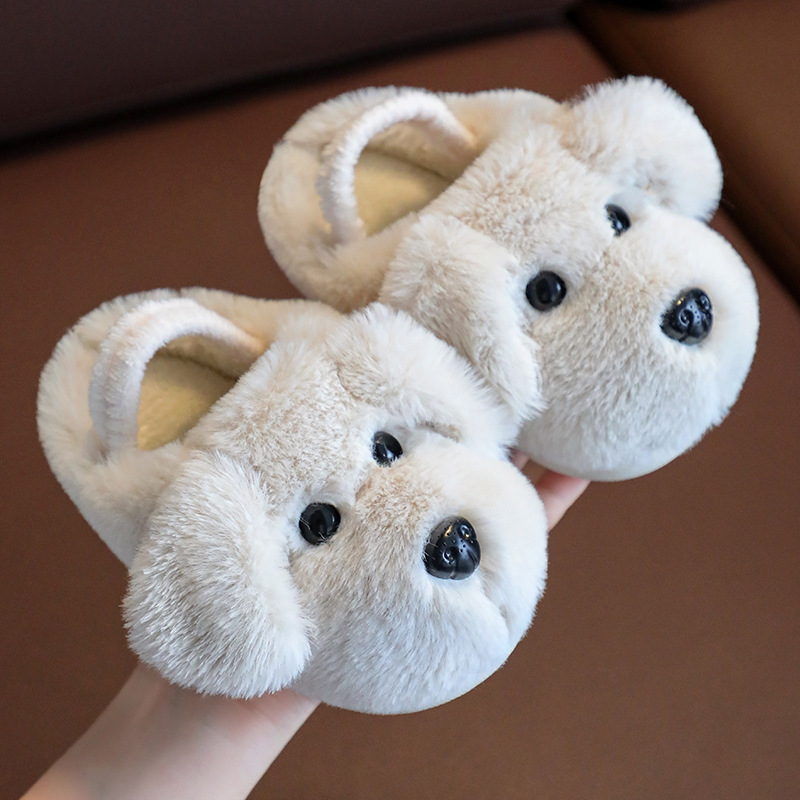 Kids Cotton Slippers for Boys Aged 1-5 Years Old Cute Cartoon Girls' Slippers Cutefeet Infant Toddler Children Autumn and Winter Indoor Shoes Siz