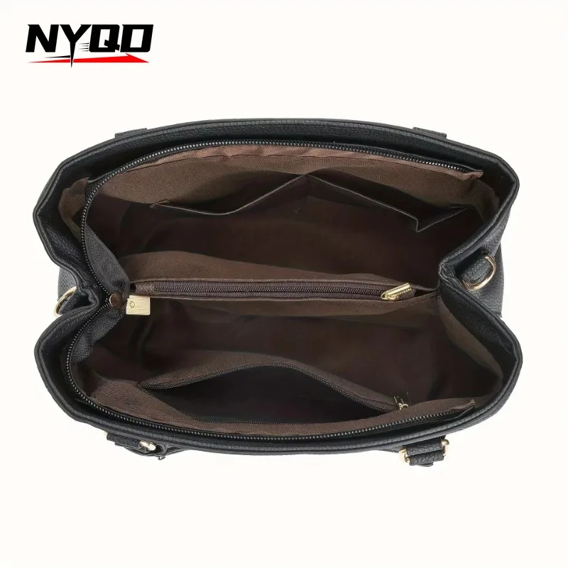 New multifunctional and secure leisure zippered handbag with adjustable shoulder trend straps elegant lace shoulder bag suitable for designers trendy 