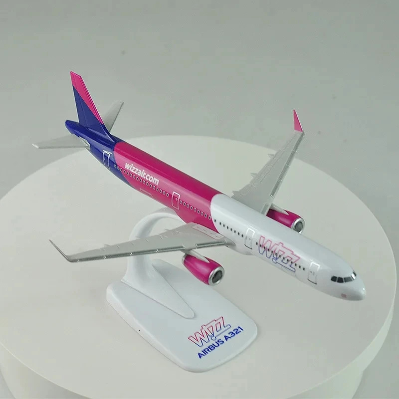 20cm WIZZ AIR A321 Model Airplane A320 NEO Wizz Air Airlines Resin Diecast Aircraft miniature plane Building Kit 241127 - view 4
