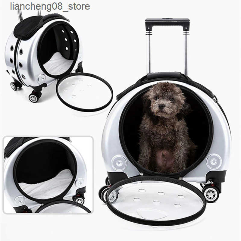 Cat Backpacks Carriers Pet stroller travel bag pet transport bag breathable pet backpack pet travel bag pet travel bag L240910
