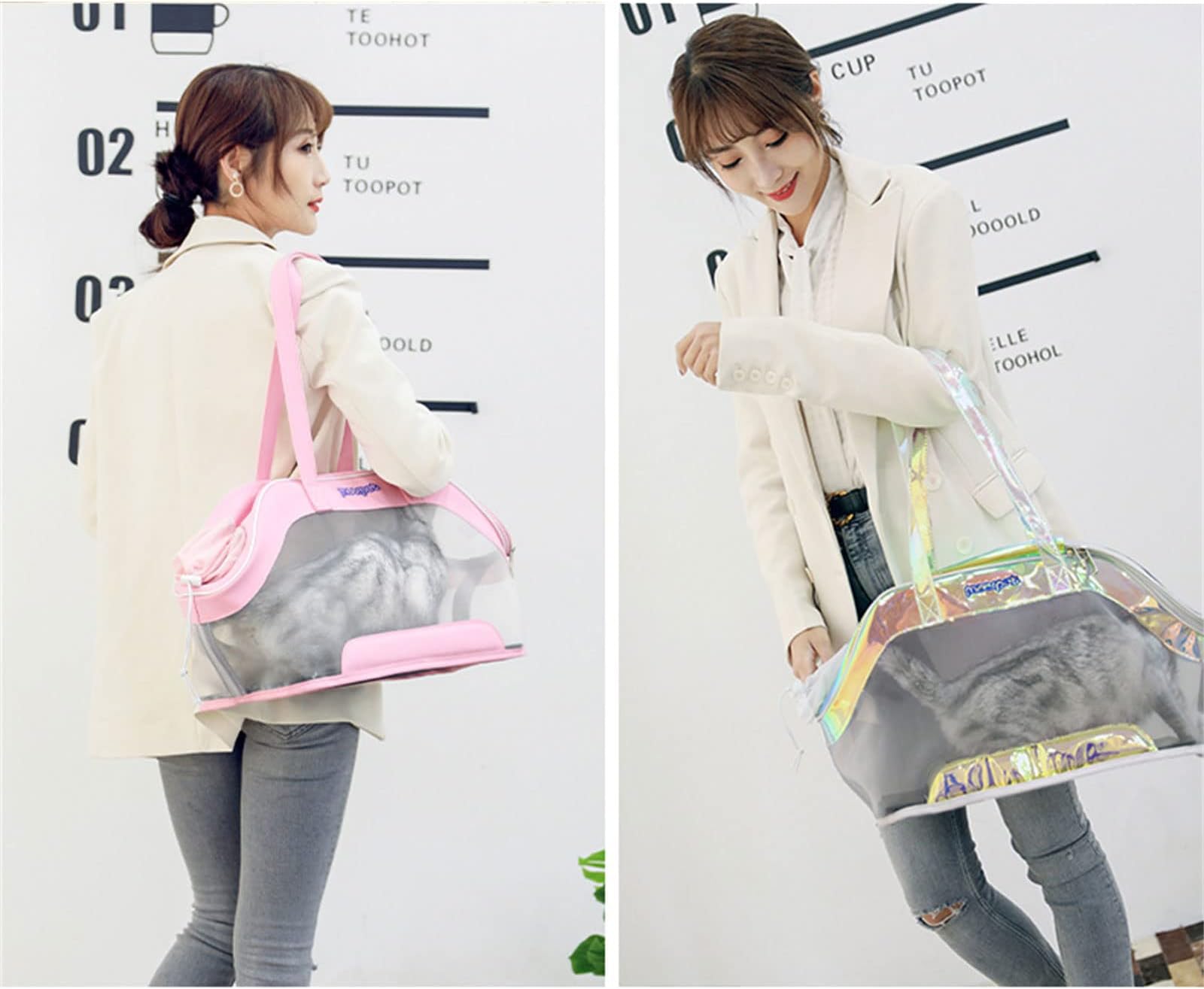 Others Dog Carrier Pet Carriers Bag Portable Breathable Foldable Cat Dogs Bags Outgoing Outdoor Travel Cats Handbag Safety For Bike Sma H250213