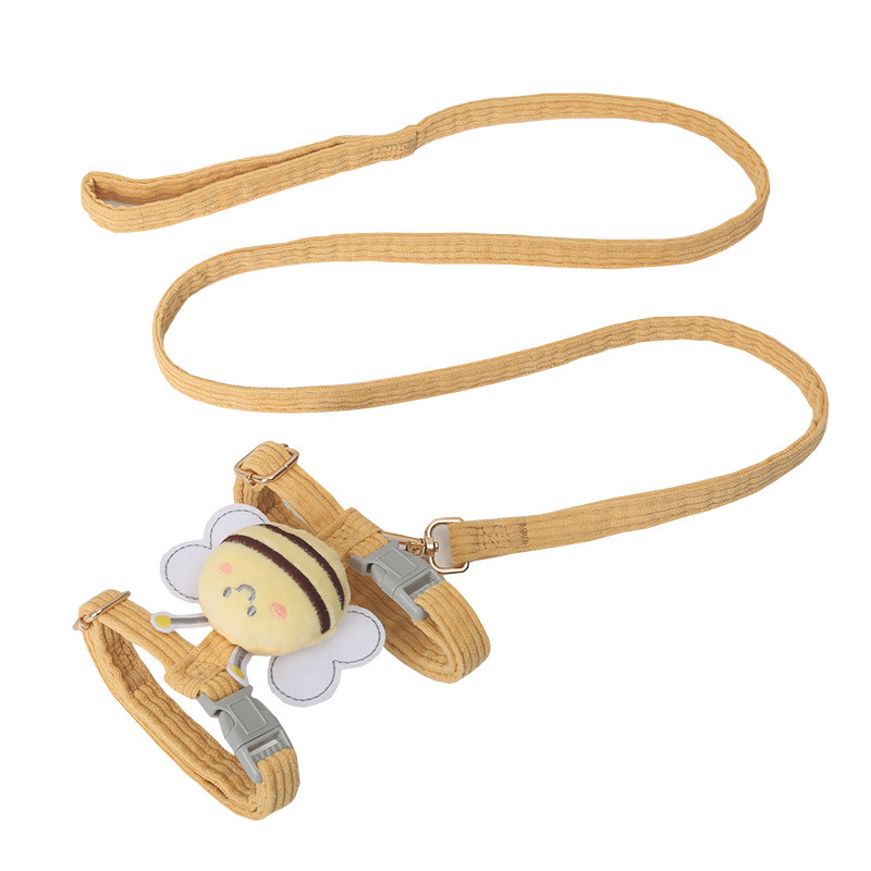 2025 New Pet Lightweight Back Bee Strap Walking Outing Traction Rope Small and Medium sized Dog Chest