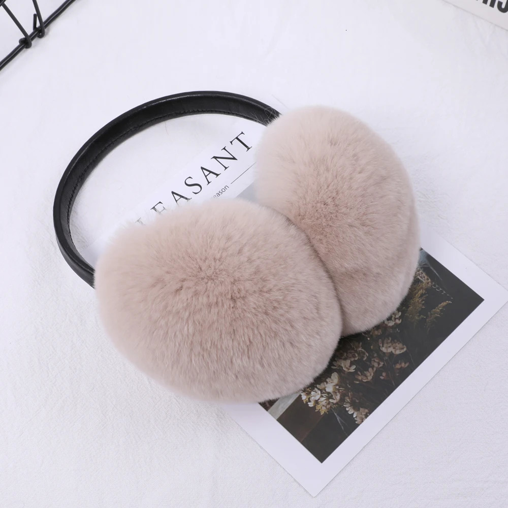 Rex Rabbit fur ceiling earmuffs warm winter earmuffs cold earmuffs warm folding earmuffs 241127
