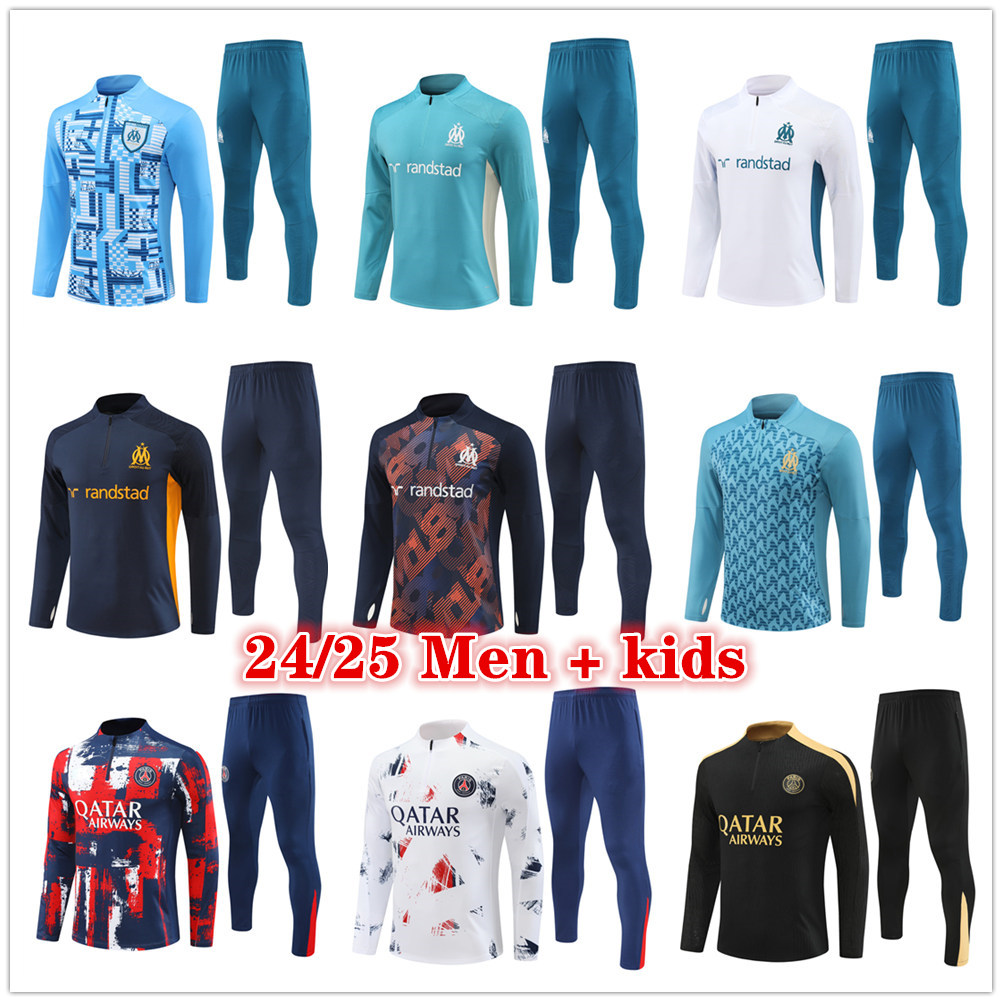 2024 2025 soccer tracksuit Men and kids 24 25 football tracksuit training suit jogging Survetement Foot chandal futbol