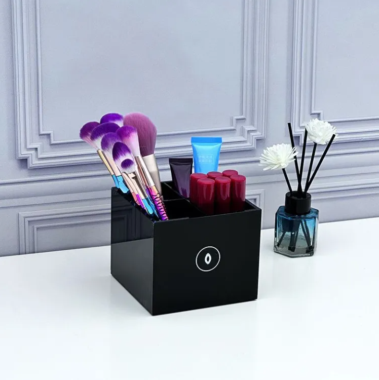 19 style Acrylic bedroom living room goods organizer box Home storage box desktop Home items multifunctional Large capacity storage tray letter logo S