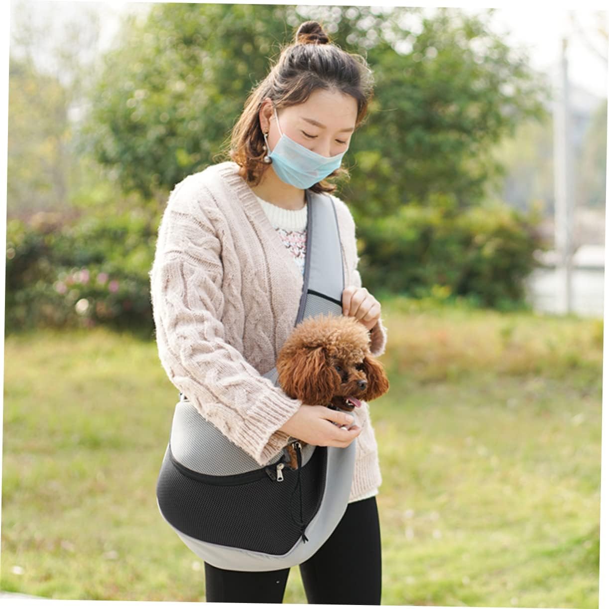 Others Dog Carrier BESPORTBLE Sling Bag for Pet Adjustable Single Shoulder Small HandsP etB agD ogB agC arrierP uppyH arnessO utdoorD ogS lingP etS ho