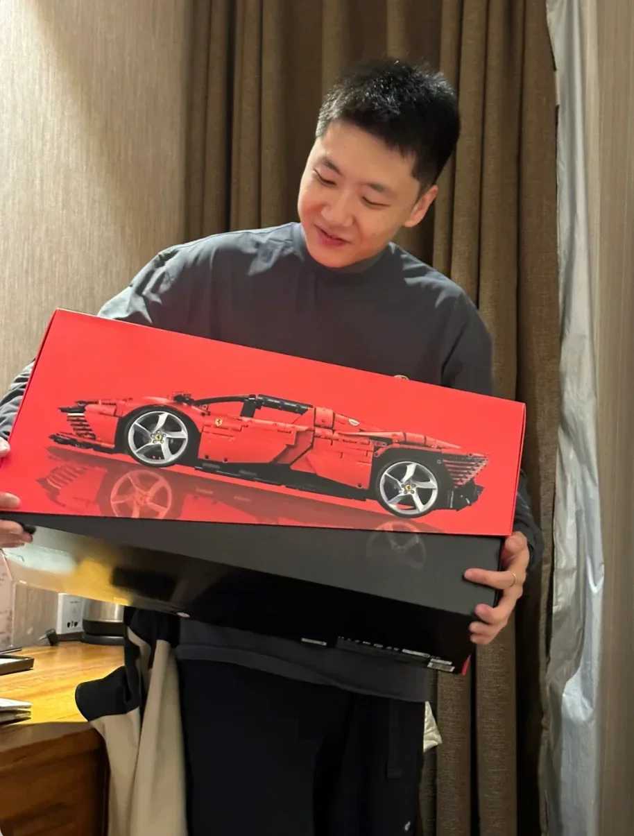 Blocks FIT 42143 Daytona SP3 Supercar Model Technical Building Block Bricks Toys for Kids Boys Girls Christmas Birthday GiftsY24112769G3