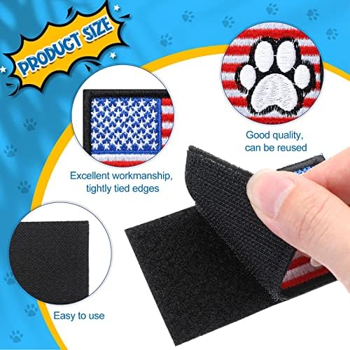 12 Pieces Patches Removable Tactical Harness Set Service Embroidered in Training Animal Working Dog Patch for Vest Harnesses Collars Leashes Free ship