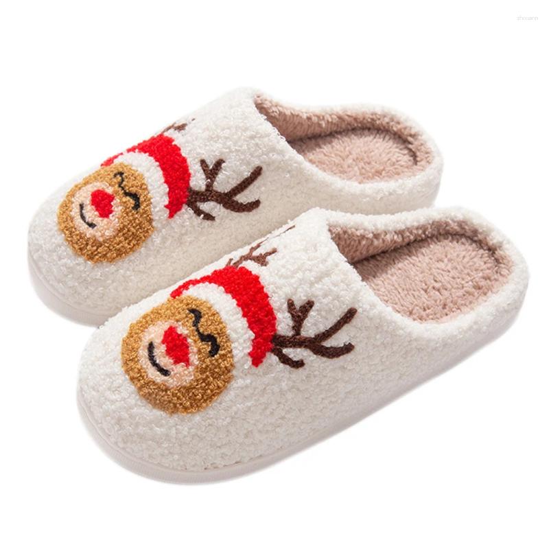 Slippers Christmas Gingerbread Man Cute Comfortable Soft Couple Anti Slip For Men Women zhanyishengli