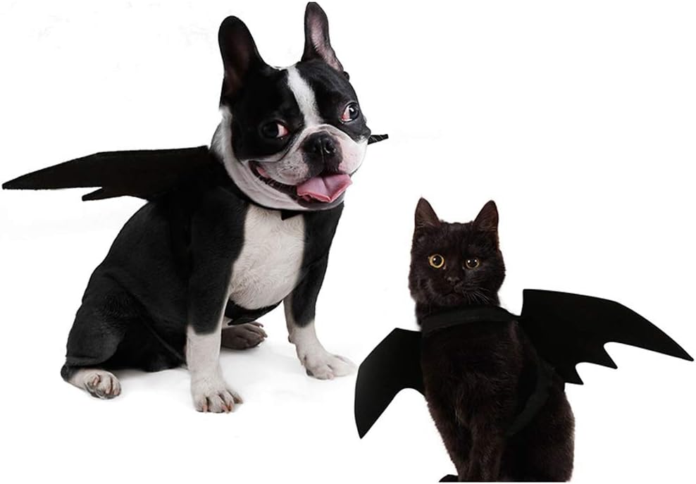 Wings, Pet Costume Small Medium Dogs, Cosplay Bat Wings for Cat Dog Halloween Party Decoration