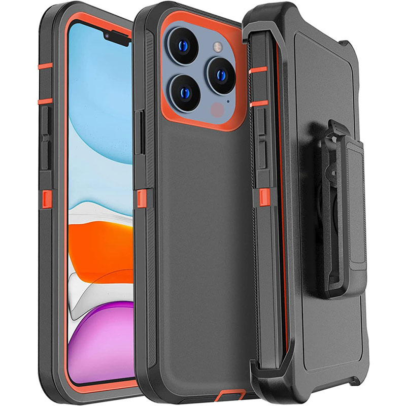 Hybrid Armor Heavy Duty Shockproof Holster Clip Robot Phone Cases For Iphone 16 15 14 Plus 13 12 11 Mini X Xr Xs Pro Max 7 8 Plus High Qulity 3 in 1 W